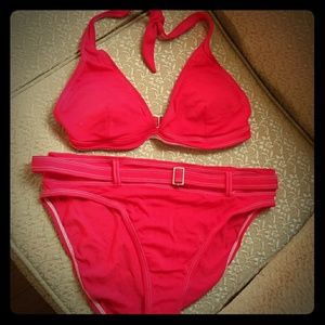 Isaac Mizrahi 4 Piece Cherry Red Swimsuit